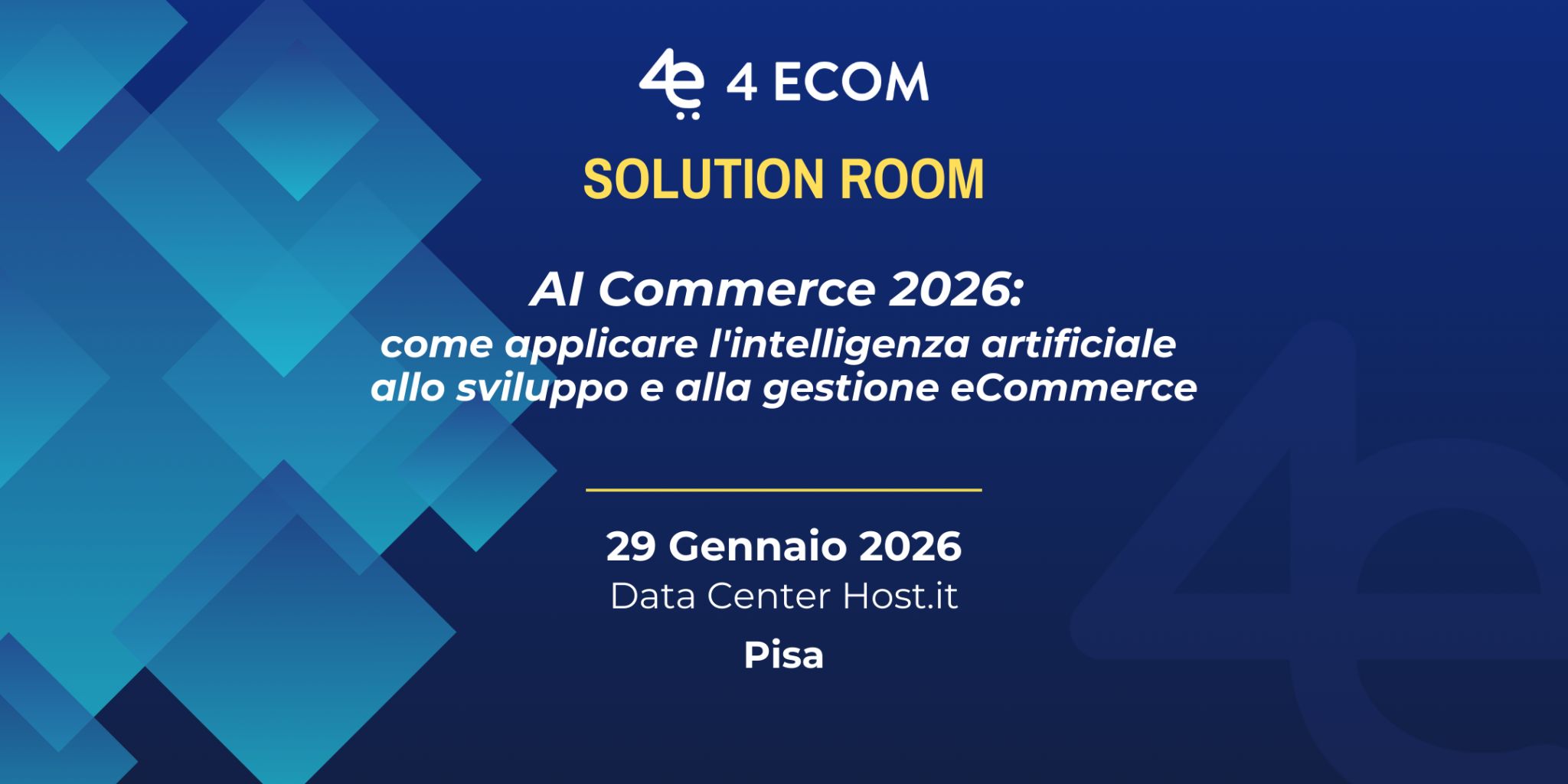 4ecom Solution Room "AI per E-commerce"