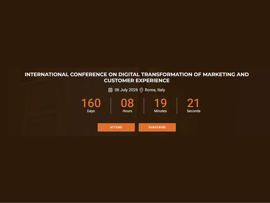Intl. Conf. on Digital Transformation of Mark... | NexEvento