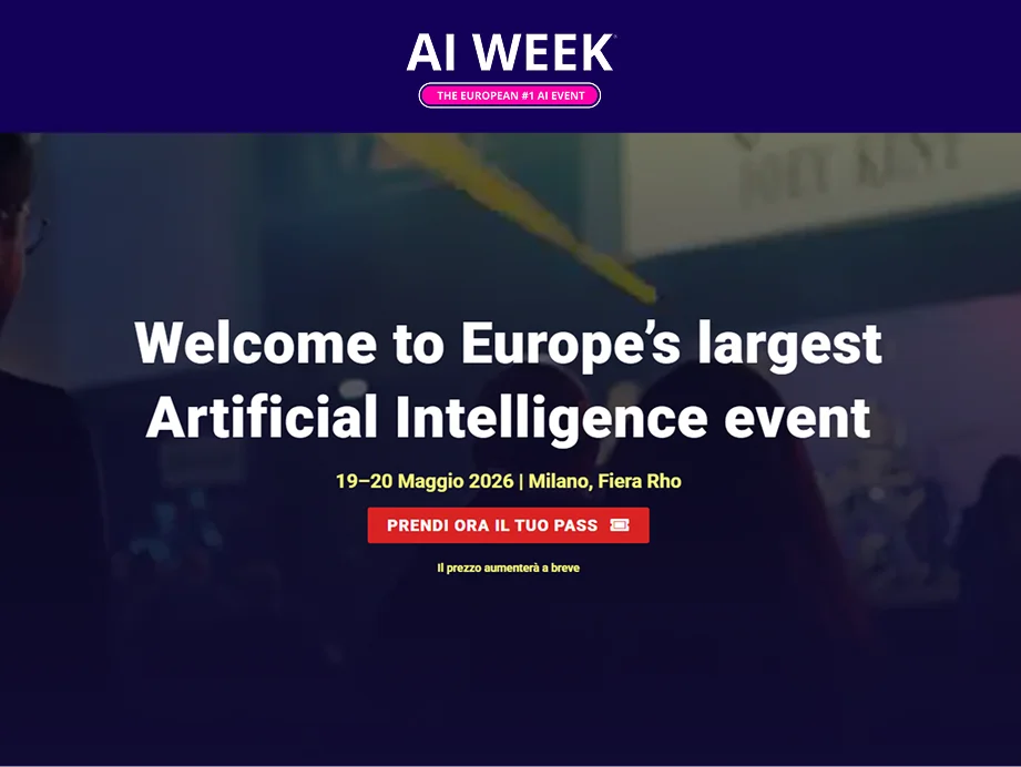 AI WEEK - Europe’s largest Artificial Intelli... | NexEvento